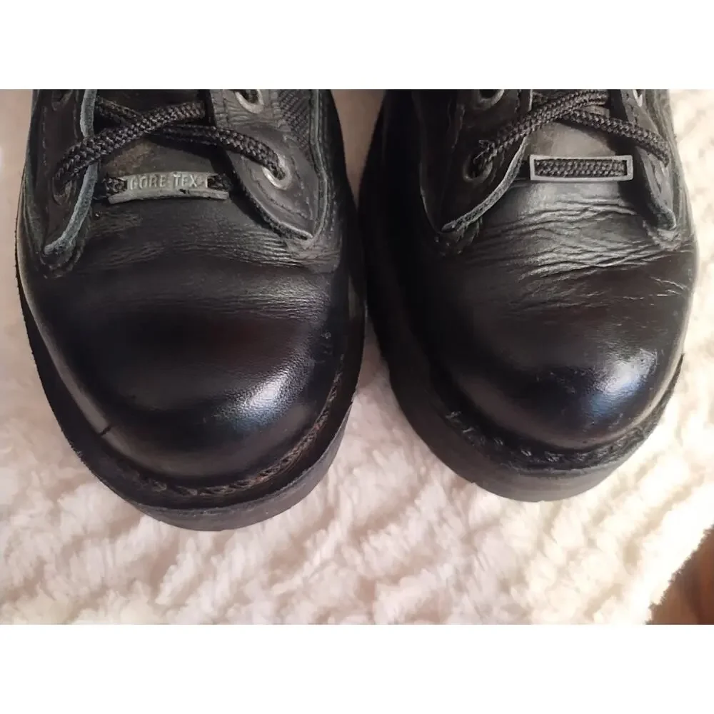 Danner Men Patrol Work Boots Vibram Leather Gore-Tex Black Men's 10 Ankle 25200